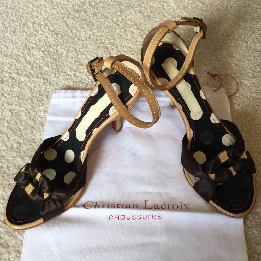 New CHRISTIAN LACROIX never worn brown/tan